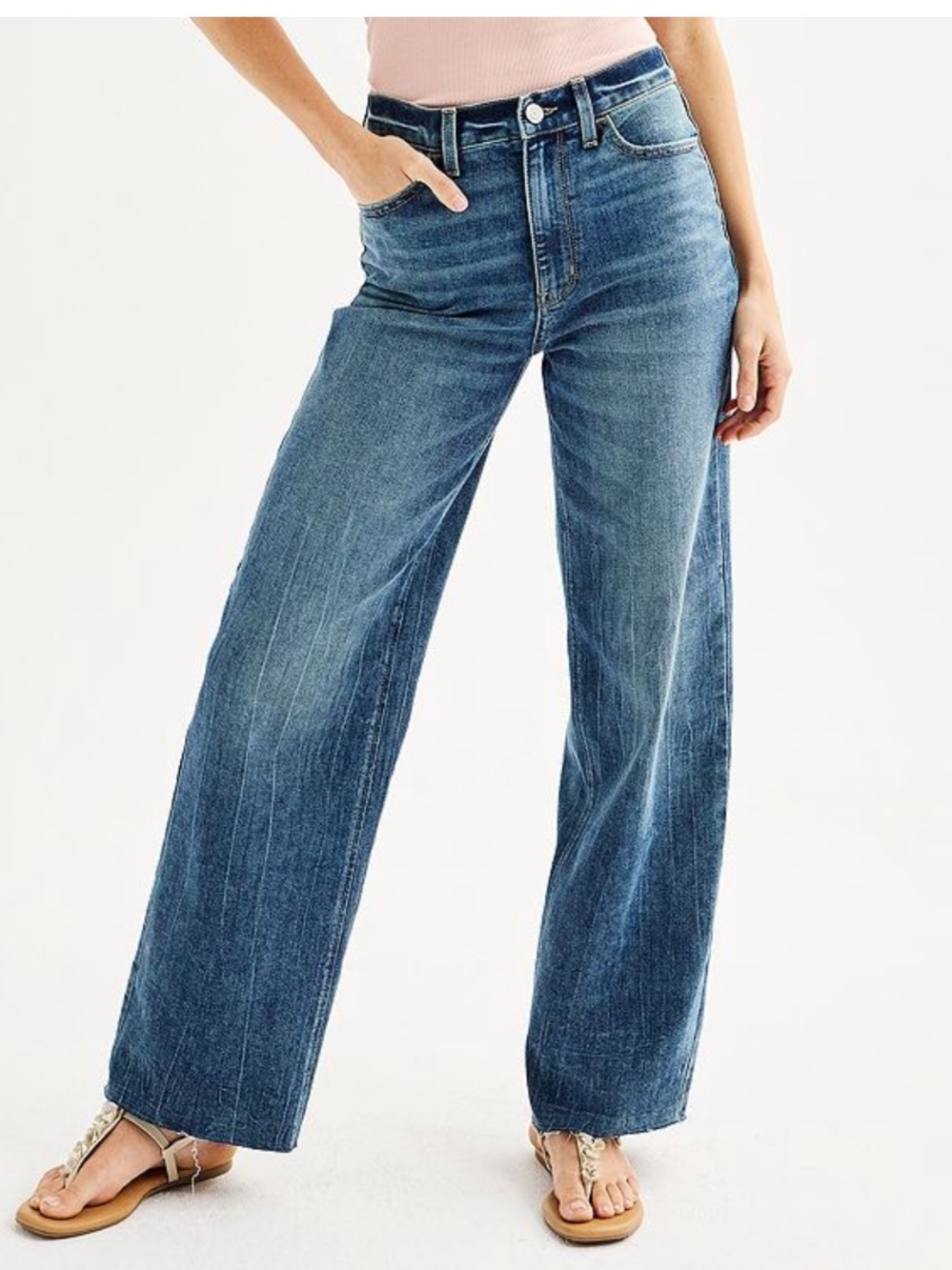 So High Rise Wide Leg Jeans size 1 NWT
